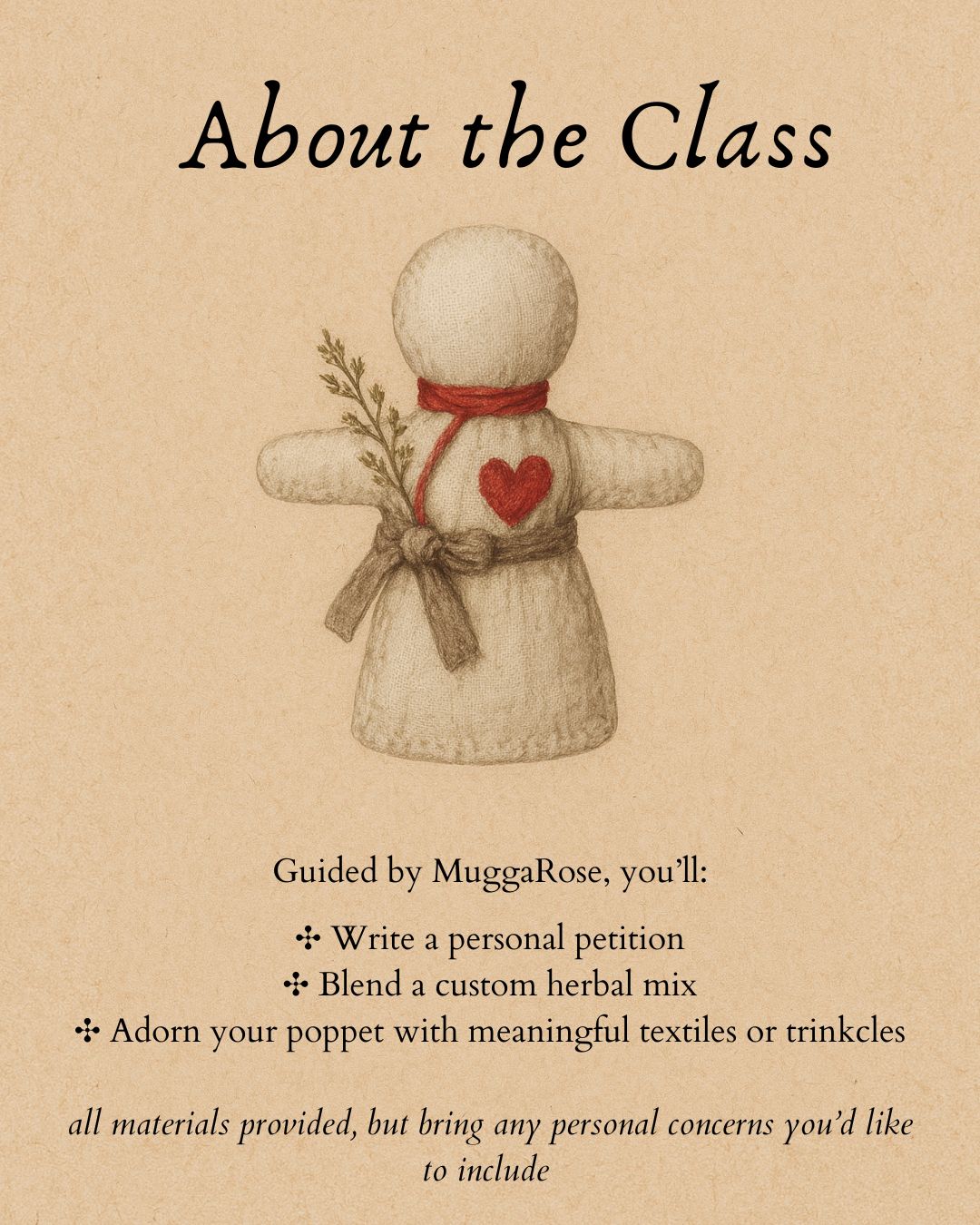 Poppets as Healing Tools with MuggaRose