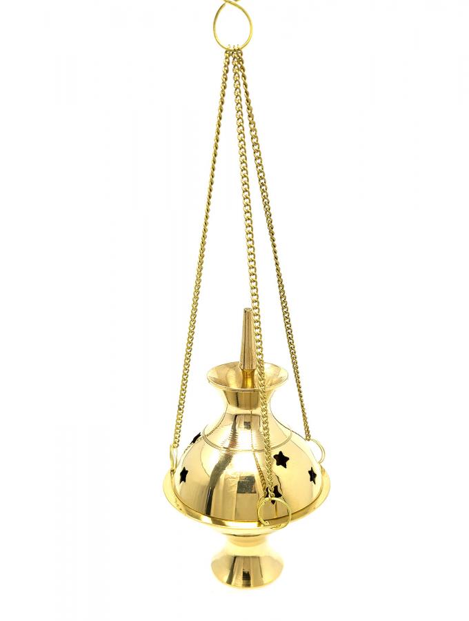 Small Brass Hanging Burner 4"