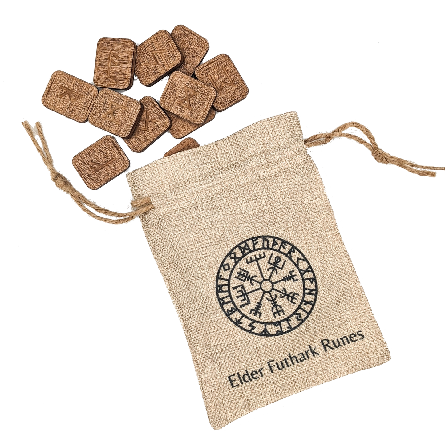 Elder Futhark Runes in Smoke
