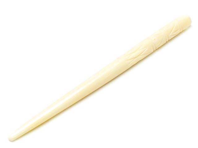 White Bone Hair Stick 5"