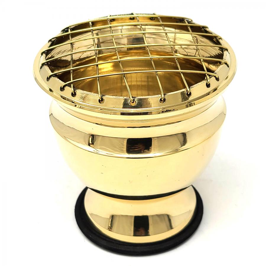 LG Brass Screen Burner with Coaster 4"