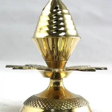 SM Brass Lotus Behive Pedestal