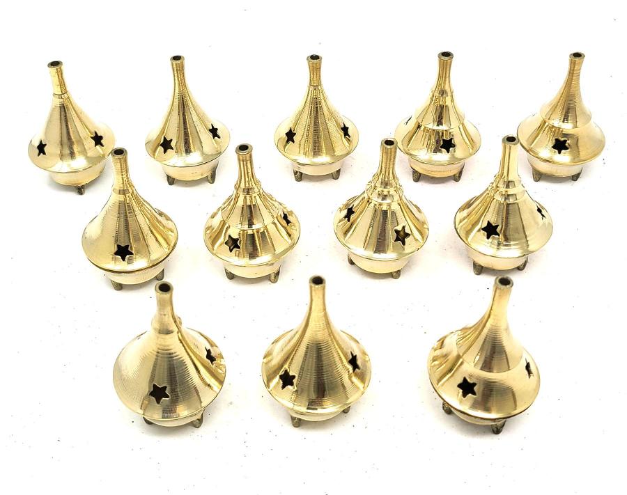 X-Small Incense Burner Brass Assorted 2.5