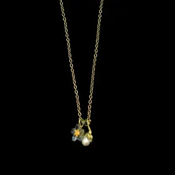 Forget Me Not Pendant on 16" Chain