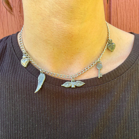 Five Mixed Milagros Choker
