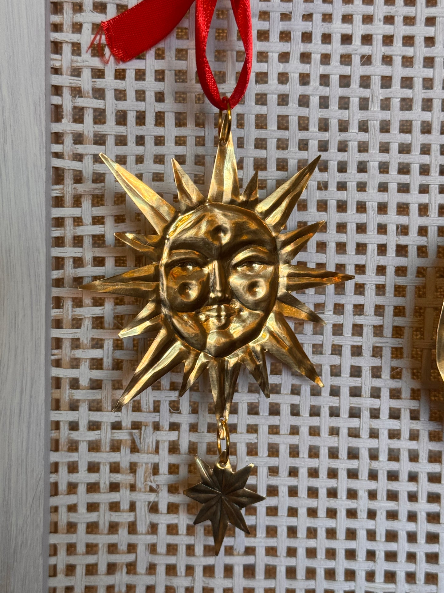 Sun Handmade Brass Ornament