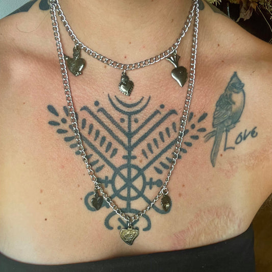 All Heart Milagros Stacked Necklace