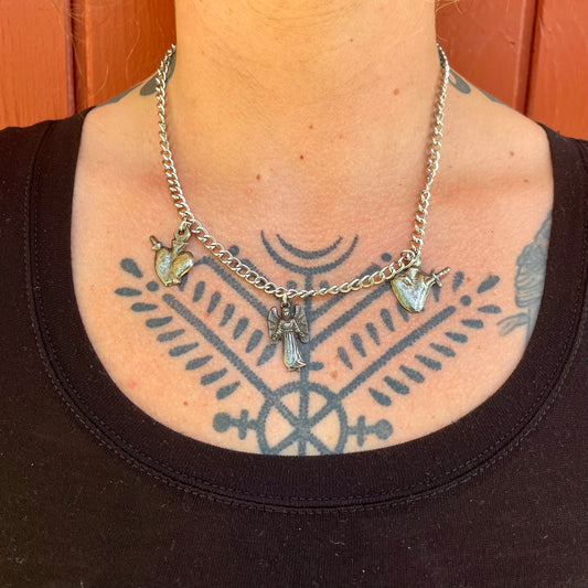 Angel & Heart Milagros Necklace