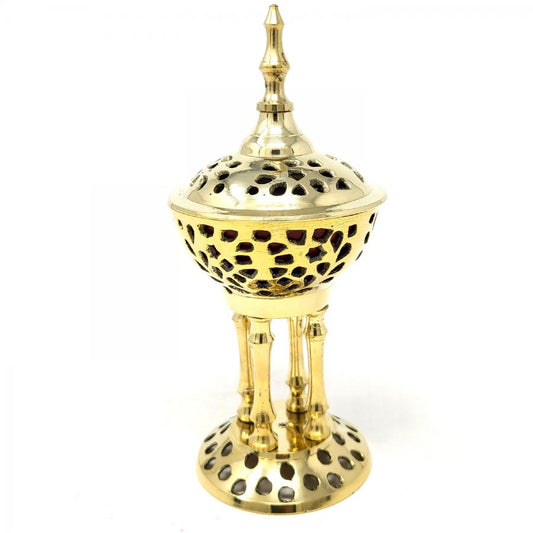 Brass Pedestal Burner 8"