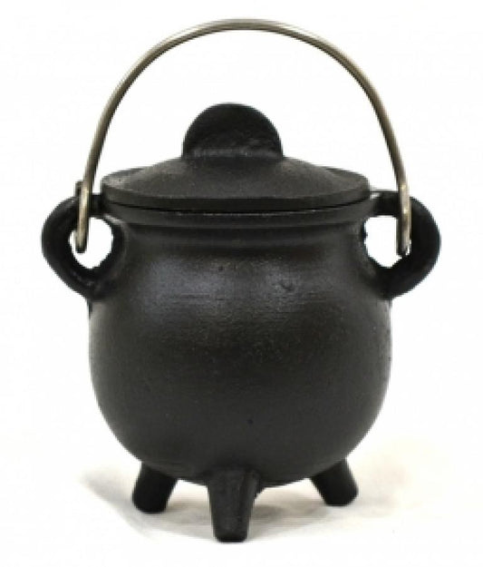 Cast Iron Cauldron w Lid 2.5x4.25