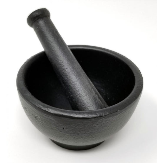 SM Cast Iron Mortar & Pestle 2.75x1.75"