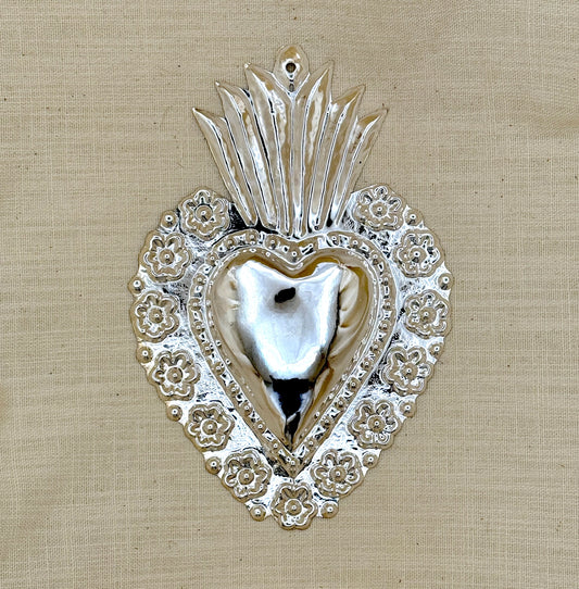 LG Silver Heart Plate